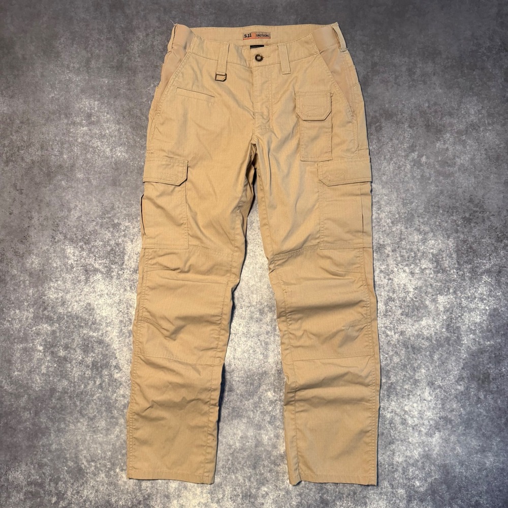 11 Tactical Stryke Cargo Pants Mens 30x32 Khaki Tan Flex-Tac Ripstop 74369 Uti